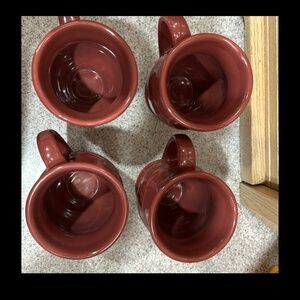 Paprika colored LONGABERGER mugs